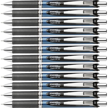 Pentel Pen, Retract/Refillable, Needle, PK12 PENBLN75ABX